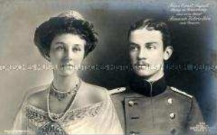 Ernst August von Braunschweig und seine Braut Viktoria Luise von Preußen