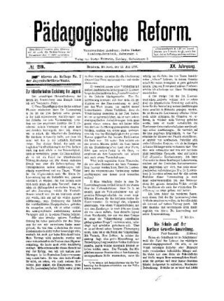 Zur künstlerischen Erziehung der Jugend