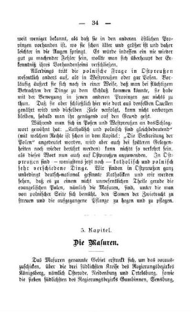 5. Kapitel. Die Masuren.