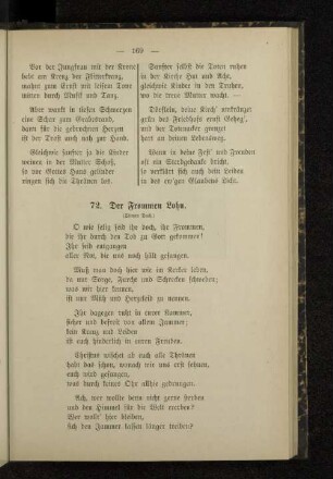 72. Der Frommen Lohn.
