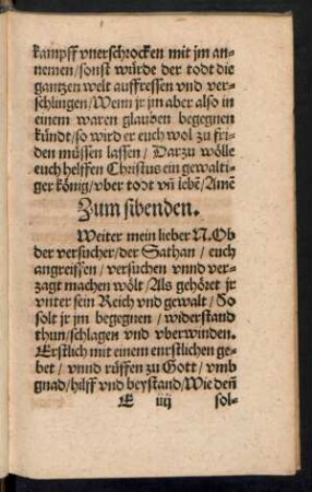 Zum sibenden.