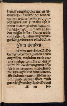 Zum sibenden.