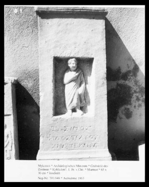 Grabstele des Zosimus