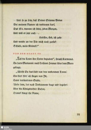 Von Der Stadt Ys