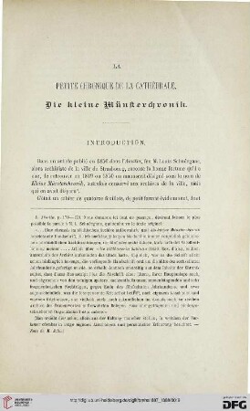 2.Ser. 13.1887/88: La petite chronique de la cathédrale