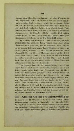 13. Adolph Gottlob Oehlenschläger