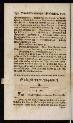 152-165, Sechzehenter Abschnitt; Siebenzehnter Abschnitt; Achtzehenter Abschnitt
