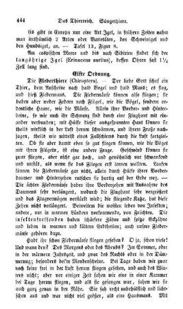 Elfte Ordnung. Die Flederthiere (Chiroptera)