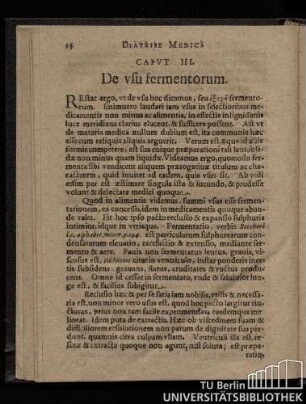 Cap. III. De vsu vermentorum