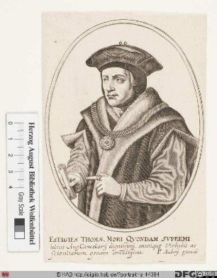 Bildnis (Sir) Thomas More (lat. Morus)