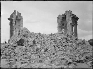 Dresden-Altstadt. Ruine der Frauenkirche. Ansicht von Westen