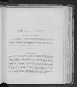 1. Die Oberschulbehörde.