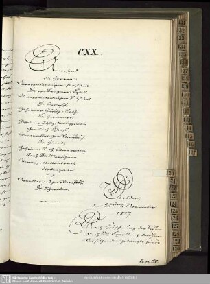 CXX., 21. November 1857