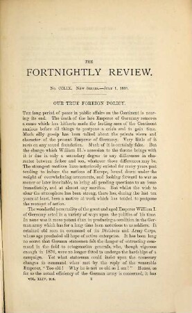 The fortnightly review. 50. 1888 = N.S., Vol. 44