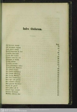 Index titulorum