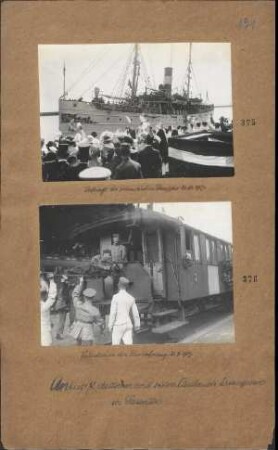 Ankunft des schwedischen Dampfers 20.08.1917