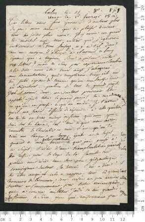 Brief von Victorine de Chamisso an Charles de Chamisso und Hippolyte de Chamisso