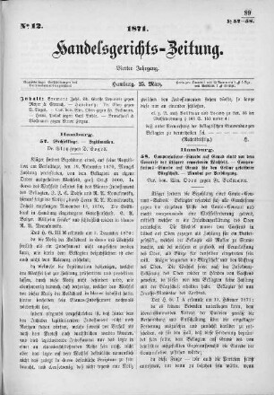 No. 12. 25. März 1871