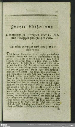 Zweyte Abtheilung
