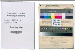 Entnazifizierung Max Gruening , geb. 07.06.1898 (Wegewaerter)