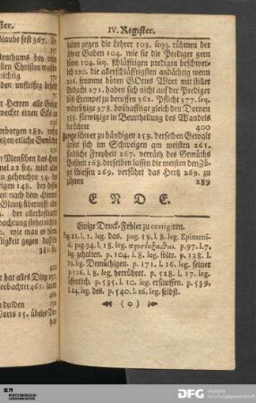 Einige Druck-Fehler zu corrigiren.
