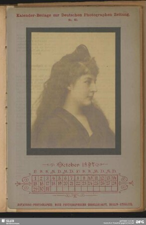 Kalender-Beilage October 1897