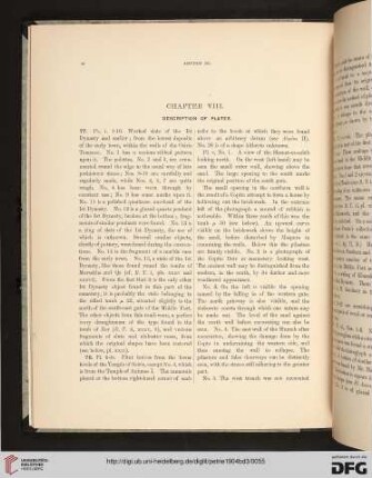 Chapter VIII. Description of Plates