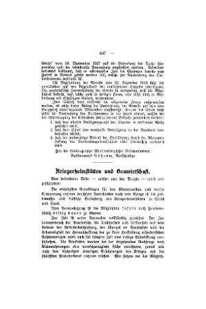 Kriegerheimstätten und Bauwirtschaft