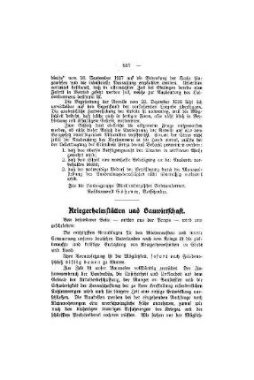 Kriegerheimstätten und Bauwirtschaft