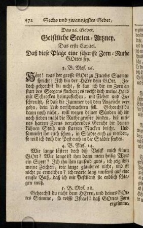 472-477, Das 26. Gebet. Das erste Capitel