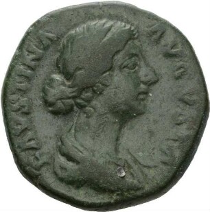 As (Bronzemünze): Kaiserin Faustina II.