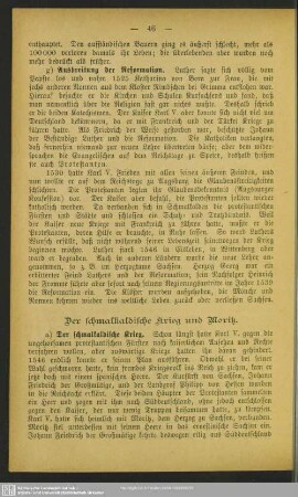 Der schmalkaldische Krieg und Moritz