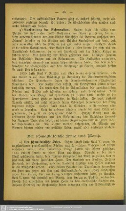Der schmalkaldische Krieg und Moritz