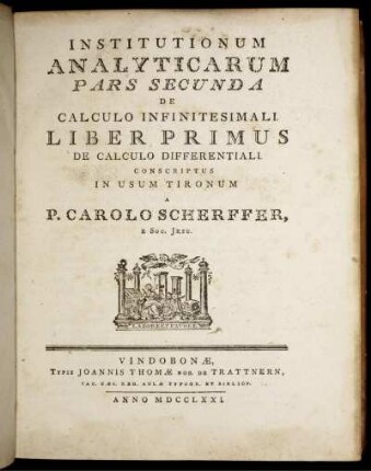 Pars 2: Institutionum Analyticarum. Pars Secunda