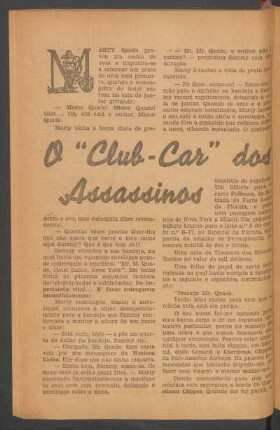 O "Club-Car" dos assassinos : [Uma novella completa]
