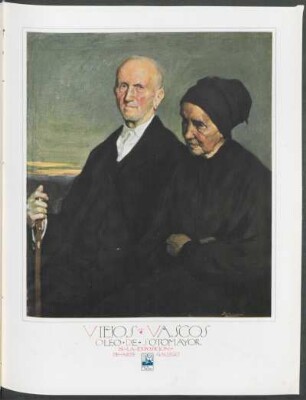 Viejos vascos : Óleo de Sotomayor, de la exposición de arte gallego