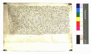 Knecht Hans von Balingen, wegen Drohungen gegen die Stadt Rottweil inhaftiert und wieder freigelassen, schwört Urfehde.