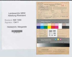 Entnazifizierung Margarete Heiderich, geb. 30.03.1908 (Lehrerin)