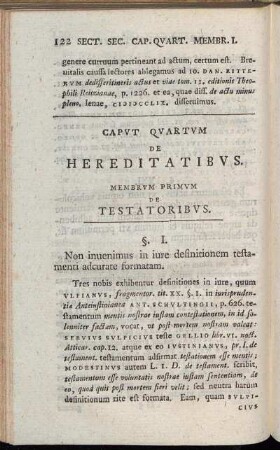 Capvt Qvartvm De Hereditatibvs