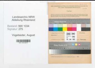 Entnazifizierung August Vogetseder , geb. 05.05.1911 (Oberfeldwebel)