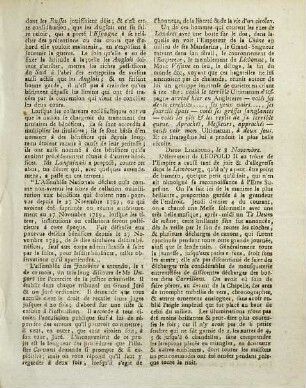 Gazette de Cologne. 1790, 91 = 11 Novembre