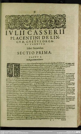 De Linguae, Gustus Organi Fabrica Liber Secundus
