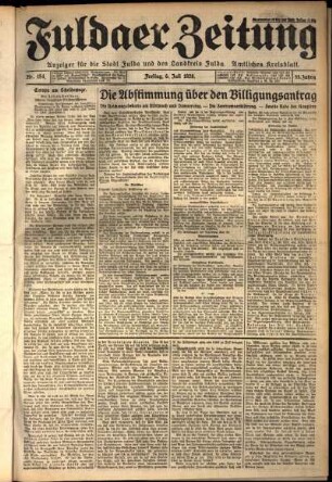 Ausgabe vom Freitag, den 06. Juli 1928.