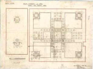 Fischer, Theodor; Kiel; Wohnhaus Prof. Dr. Harries - obere Diele (Deckenabwicklung)
