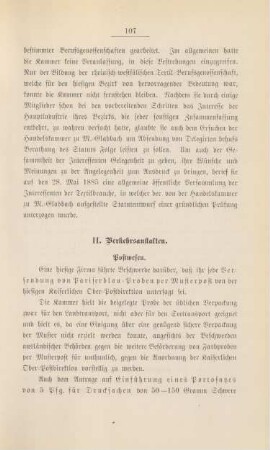 II. Verkehrsanstalten.