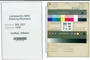 Entnazifizierung Wilhelm Grefkes , geb. 05.10.1903 (Passierer)