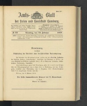 No. 35, 12. Februar 1918