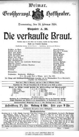 Die verkaufte Braut