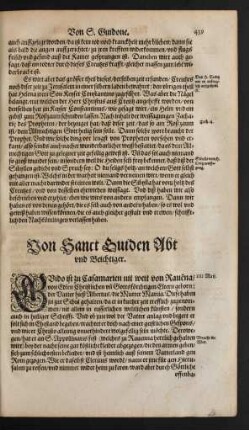 Von Sanct Guiden Abt und Beichtiger.