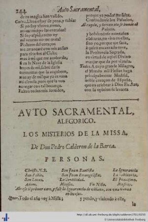 Los Misterios de la Missa.